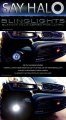 White Led Angel Eye Fog Lamps Lights Kit For 2012 2013 Kia Soul High Output Projector Combination Beam With Halo Rings And