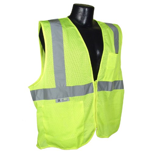 Radians Sv25-2zgm-xl Economy Class 2 Self Extinguishing Safety Vest With Zipper