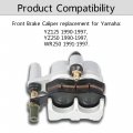 Waltyotur Front Brake Caliper Replacement For Yamaha Yz125250 Yz 125 Yz 250 Wr250 1990-1997 With Pads
