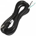 Hqrp 10ft 14-gauge 3-prong 14 3c Heavy Duty Replacement Power Supply Cord Cable 110v 115v 120v Pigtail For Universal Ac