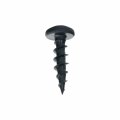 100 Pack Rok Hardware 10 X 3 4 Coarse Deep Thread Pan Head Screws Black Phosphate Wood Mdf 