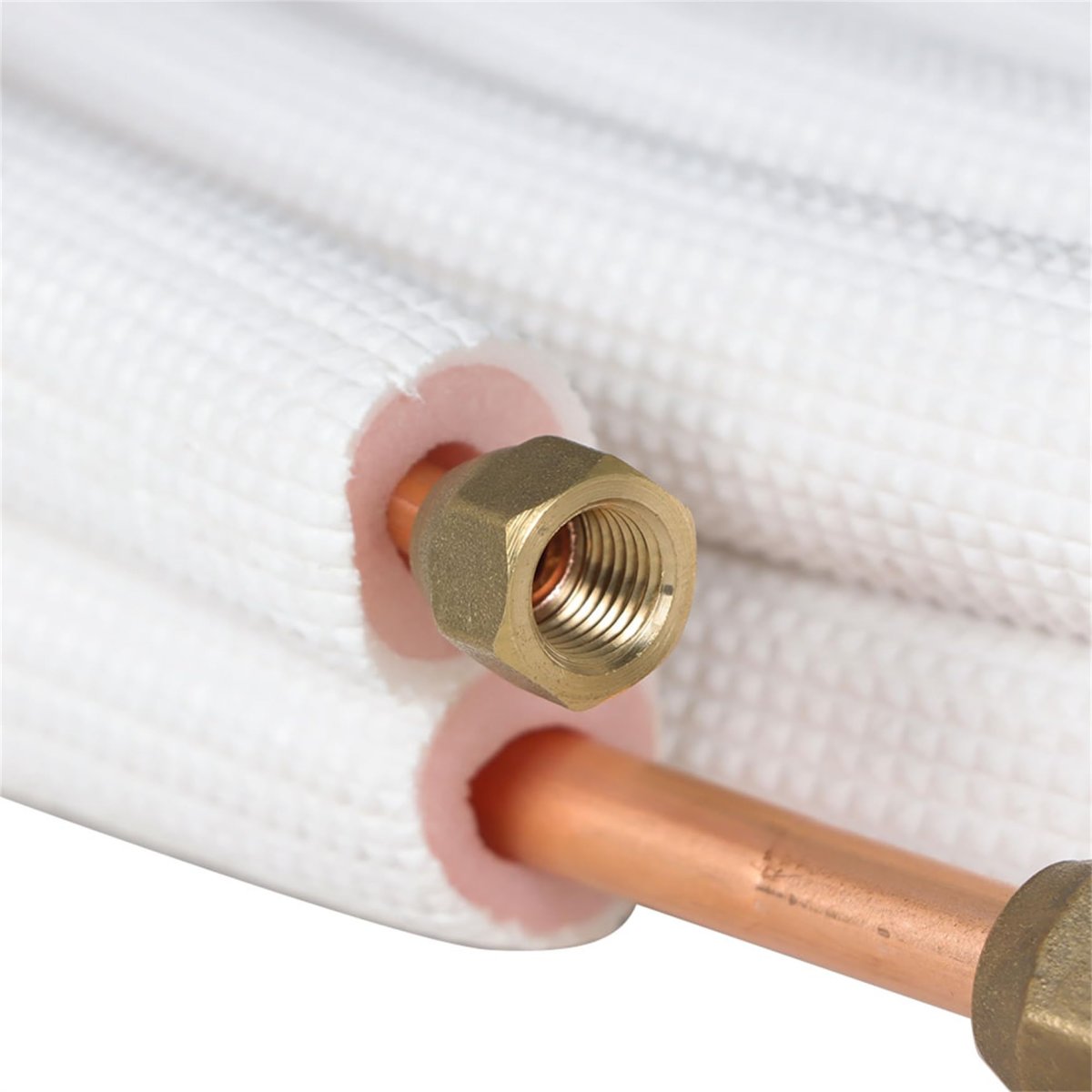 1 4 And 3 8 Inch 25ft Air Conditioning Connection Tube Made Of Heat Preservation Cotton