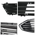 2pcs Kit Front Bumper Upper Lower Grille Replacement For Fusion 2017 2018