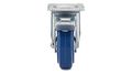 Richelieu Hardware F08336 Industrial Blue Elastic Rubber Caster Swivel With Double-lock Brake Finish