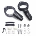 Httmt- Front Gloss Black Turn Signal Relocation Kit Compatible With H-d Harle Fxd Dyna 2008-2017 P N Mt224-023-cd