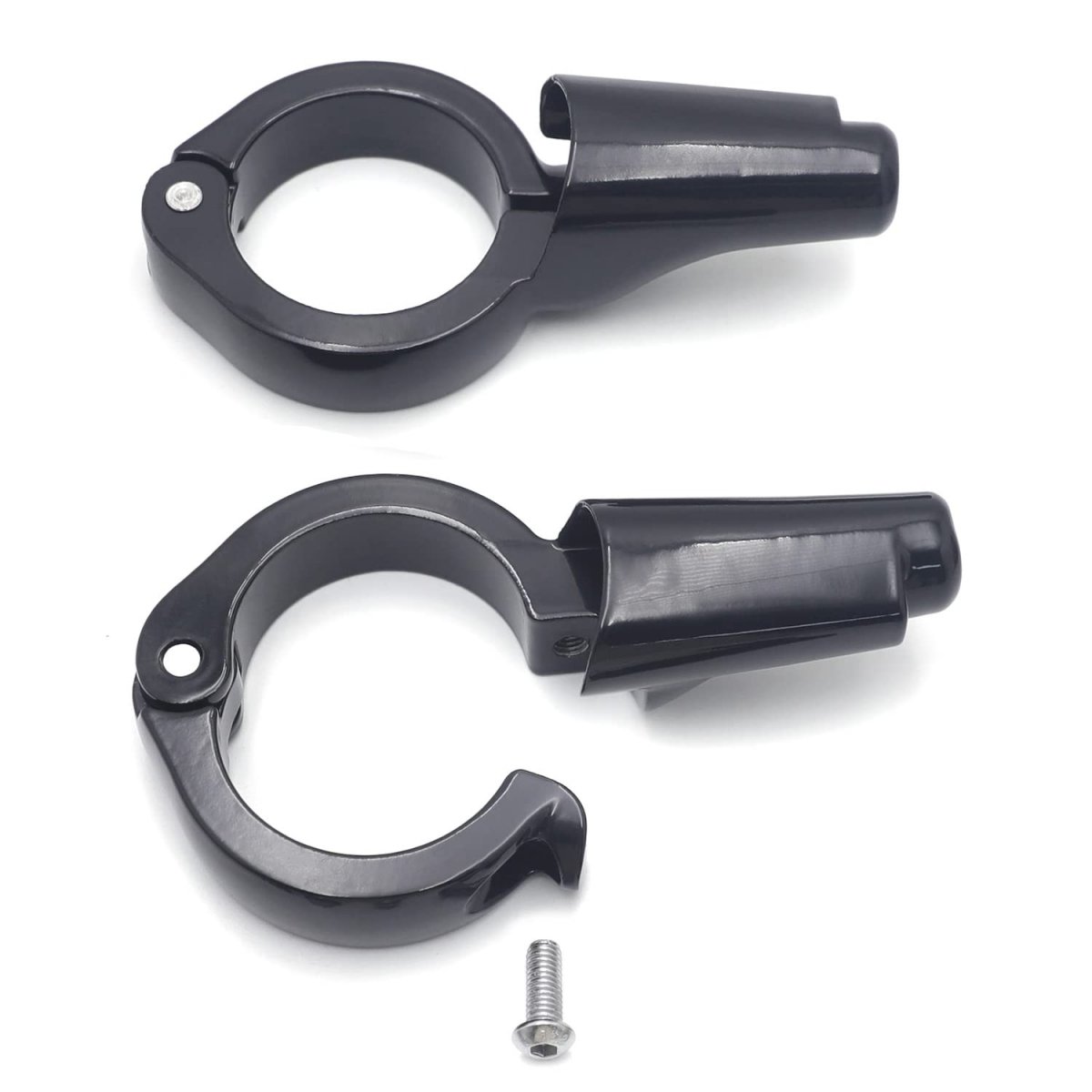 Front Gloss Black Turn Signal Relocation Kit For Harley Davidson Fxd Dyna 2008 To 2017 Replaces Part 69433 08a