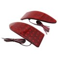 Usonline911 Smoke Len Led Rear Bumper Brake Light Lamps For 2006-2013 Lexus Is250 Is350 Jdm