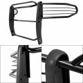 Hecasa Front Bumper Compatible With 2007-2013 Toyota Tundra 2008-2015 Sequoia Black Brush Guard Grill Grille Protector Steel