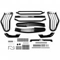 Hecasa Front Bumper Compatible With 2007-2013 Toyota Tundra 2008-2015 Sequoia Black Brush Guard Grill Grille Protector Steel