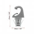 X Autohaux 2pcs Gray Car Plastic Sun Visor Hook Clip Bracket Retainer 74348-33040 For Toyota 4runner Corolla Matrix Rav4 Land