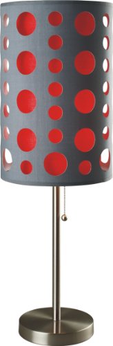 30 H Grey White Retro Dual Shade Table Lamp 9300tgy Rd