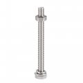 Uxcell M6 X 70mm Hex Head Screws Bolts Nuts Flat Lock Washers Kits 304 Stainless Steel Fully Thread Hexagon 6 Sets