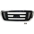Ford Ranger Grille Assembly 2004 2005 Horizontal Bar Chrome Shell And Painted Black Insert 2wd Xl Xlt Edge Tremor Fo1200455 