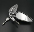 Httmt Mt383d- Chrome Skull Side Mirrors Compatible With H-d 1982-later All Models Except Vrscf 2014-later Flhtkse Flhrse6 Flhr