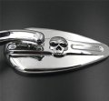 Httmt Mt383d- Chrome Skull Side Mirrors Compatible With H-d 1982-later All Models Except Vrscf 2014-later Flhtkse Flhrse6 Flhr