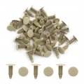 Uxcell 50pcs Plastic Car Door Fender Bumper Push Rivets Fasteners Clip Replacement Beige