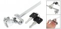 Uxcell Hardware 5 4 Length Metal Showcase Sliding Glass Lock W Two Keys