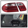Acanii For 1996-2002 Mercede-benz W210 E300 E320 E430 E55 Red Clear Led Tail Lights Brake Lamps Pair Set Left Right