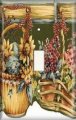 Snazzyswitch Hanging Flower Baskets Decorative Light Switch Cover Single Toggle Wall Plate 