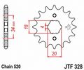 Jt Sprockets Jtf328 12t Steel Front Sprocket Black 12 Tooth 
