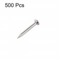 Uxcell Small Tiny Hardware Nails Carbon Steel 1 2x10mm Dxl For Diy Decorative Wooden Boxes Accessories Silver Tone 500pcs