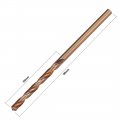 Uxcell 3pcs 2 5mm Twist Drill W Titanium Coated High Speed Steel Bit Hss M35 Co For Copper Aluminum Alloy