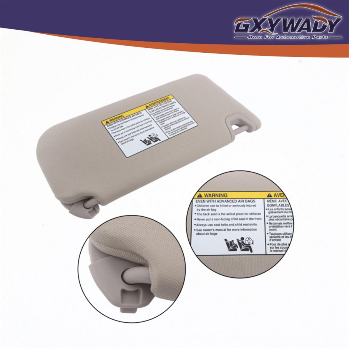 Beige Left Driver Side Sun Visor With Lights For Altima 2019 2020 2021 2022 2023 2024 Replacement 96401 6ca3c Built In Mirror