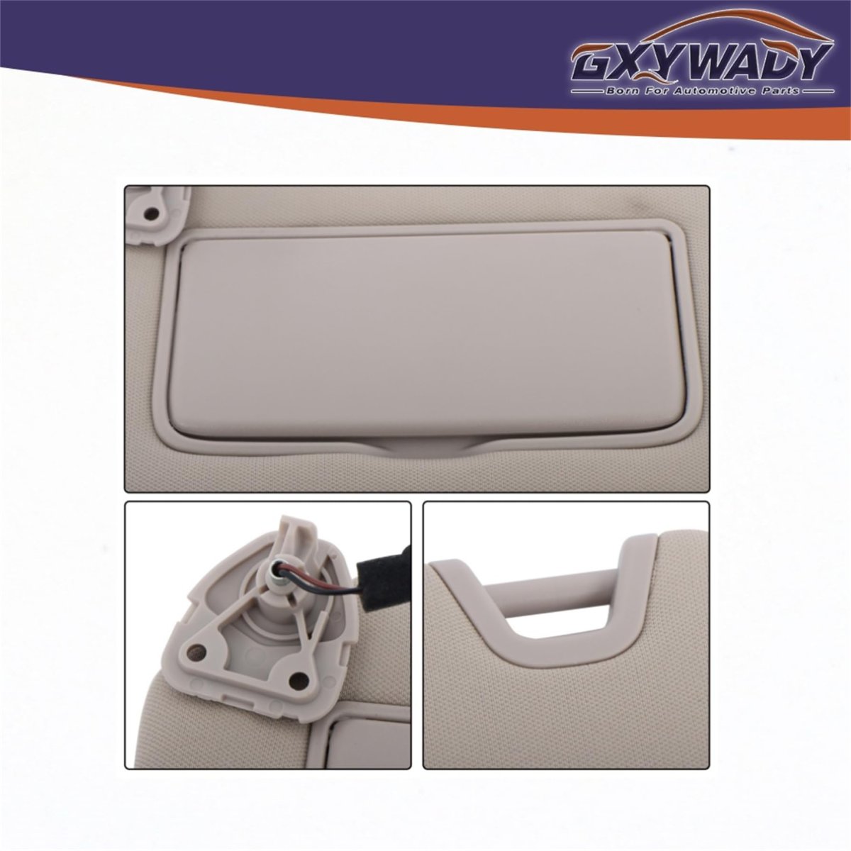 Beige Left Driver Side Sun Visor With Lights For Altima 2019 2020 2021 2022 2023 2024 Replacement 96401 6ca3c Built In Mirror