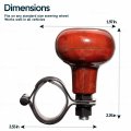 Woodgrain Steering Wheel Spinner Universal Fit Premium Quality Power Handle Two Pack Ga0088-v