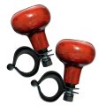 Woodgrain Steering Wheel Spinner Universal Fit Premium Quality Power Handle Two Pack Ga0088-v 