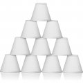 Chandelier Lamp Shades Small Shade Clip On Fittershade Linen Lamp 3 X 6 5 Set Of 10 White 