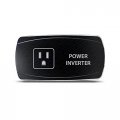 Ch4x4 Rocker Switch Power Inverter Symbol Horizontal Green Led