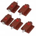 Uxcell Furniture Door Spring Loaded Press Button Latches Bolt Lock 5pcs