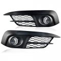 Compatible With 2016-2017 Honda Civic Sedan Pair Fog Lights Clear Lens Wiring Kit Included Pls See Product Description For