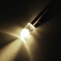 Uxcell 10pcs 5mm Pre Wired Led Warm White Dc24v Clear Lens Light Emitting Diodes