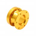 Uxcell 51mm Height Gold Tone Metal Steering Wheel Hub Adapter Spacer For Car Vehicle