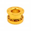 Uxcell 51mm Height Gold Tone Metal Steering Wheel Hub Adapter Spacer For Car Vehicle