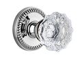 Grandeur Newport Rosette With Fontainebleau Crystal Knob Single Dummy Bright Chrome 