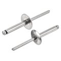 25pcs 3 16 X1 304 Stainless Steel Large Flange Round Head Rivets Cap Open End Blind For Construction Automotive Manufacturing 