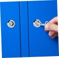 Doitool 2 Sets Box Power Supply Cabinet Locking Metal Triangular Panel Triangle Socket Key Distribution Zinc Aluminum Alloy