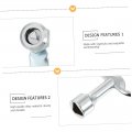 Doitool 2 Sets Box Power Supply Cabinet Locking Metal Triangular Panel Triangle Socket Key Distribution Zinc Aluminum Alloy