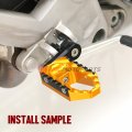 Autobahn88 Motorcycle Footpeg Front Rider Touring-type With 40mm-extension Compatible Buell 1125r All Year Gold
