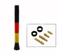 Cuztom Tuning 5 Short German Flag Black Yellow Red Colorway Roof Top Radio Antenna Stub For Mini Cooper 