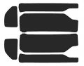 Precut Vinyl Tint Cover For 2016-2018 Chevrolet Silverado Headlights 20 Dark Smoke 