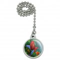 Scarlet Macaw Jungle Ceiling Fan And Light Pull Chain 