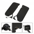 Gxywady 2 Pcs Sun Visors Black 23142243 23142245 Replacement For C6 Corvette 2005 2006 2007 2008 2009 2010 2011 2012 2013