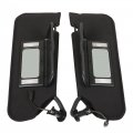 Gxywady 2 Pcs Sun Visors Black 23142243 23142245 Replacement For C6 Corvette 2005 2006 2007 2008 2009 2010 2011 2012 2013