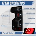 Auto Dynasty Rear Red Led Drl Tail Lights Brake Lamps With Reverse Compatible Chevy Silverado 1500 Wt Lt Ltd 2019-2024 Driver