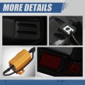 Auto Dynasty Rear Red Led Drl Tail Lights Brake Lamps With Reverse Compatible Chevy Silverado 1500 Wt Lt Ltd 2019-2024 Driver