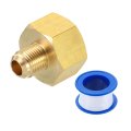 Brass Pipe Fitting 3 8 Sae Male X 4 Female Adapter Flare Tube For Air Gas Line Refrigeration Hvac 